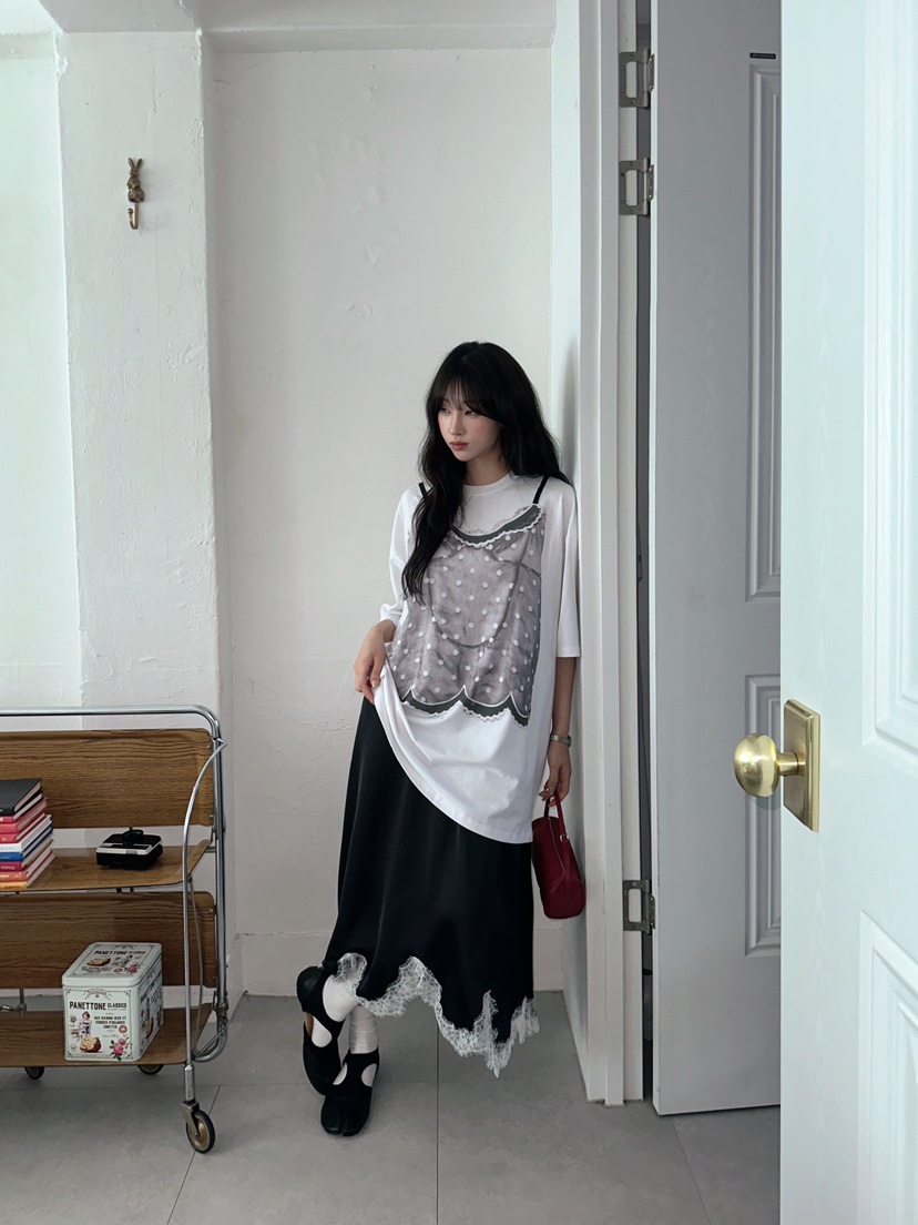 MAISONDEGLORY韓國直郵女裝新款時尚休閑真品26春夏T恤寬松MAISON DE GLORYT恤