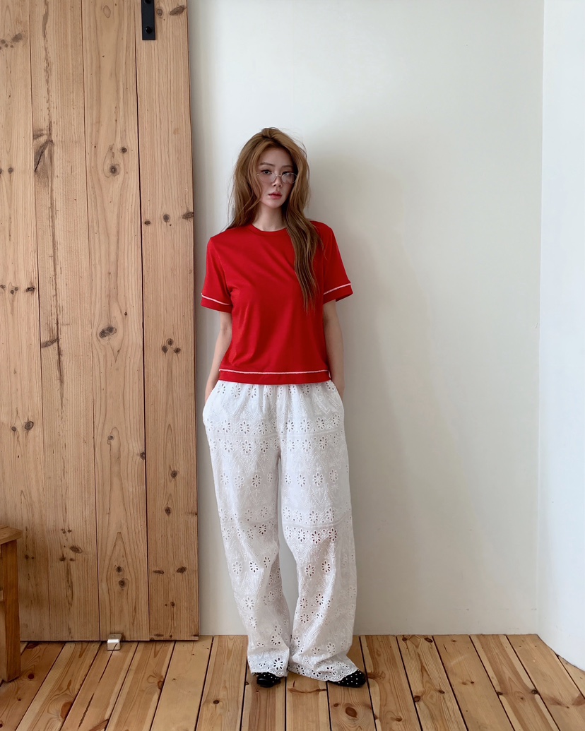 MAISONDEGLORY東大門實拍女裝新品熱賣人氣推薦26春夏T恤條紋MAISON DE GLORYT恤