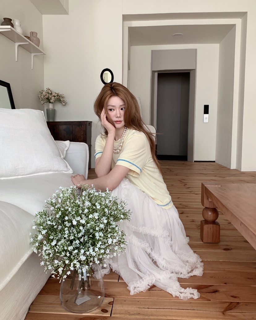 MAISONDEGLORY東大門實拍女裝新品熱賣人氣推薦26春夏T恤條紋MAISON DE GLORYT恤