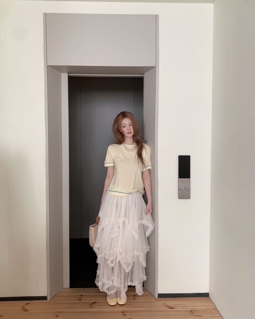 MAISONDEGLORY東大門實拍女裝新品熱賣人氣推薦26春夏T恤條紋MAISON DE GLORYT恤