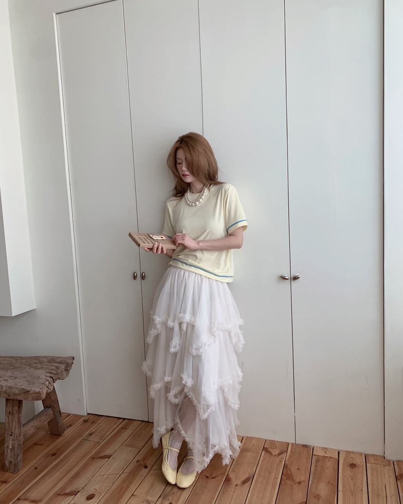 MAISONDEGLORY東大門實拍女裝新品熱賣人氣推薦26春夏T恤條紋MAISON DE GLORYT恤