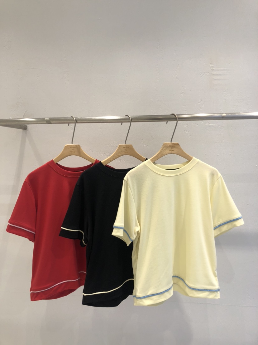 MAISONDEGLORY東大門實拍女裝新品熱賣人氣推薦26春夏T恤條紋MAISON DE GLORYT恤