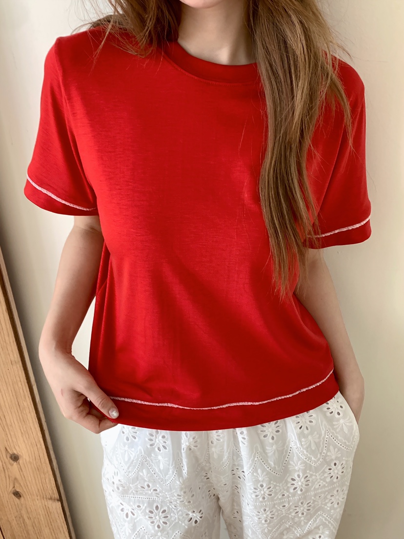 MAISONDEGLORY東大門實拍女裝新品熱賣人氣推薦26春夏T恤條紋MAISON DE GLORYT恤圖色1