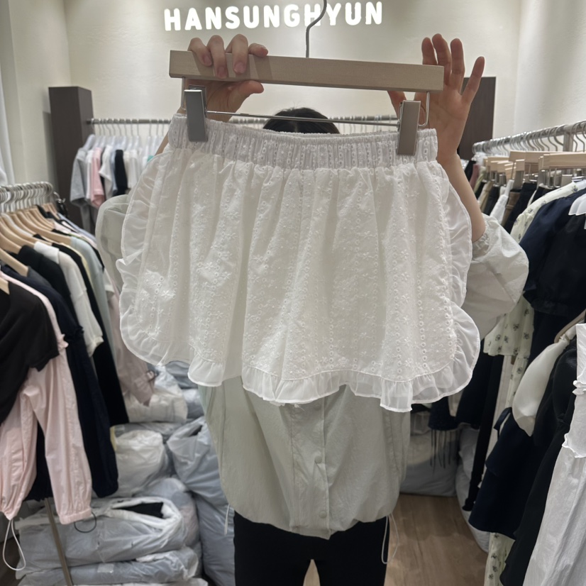 HANSUNGHYUN東大門直郵女士新款真品26春夏熱賣職業短褲系帶HANSUNGHYUN短褲圖色1