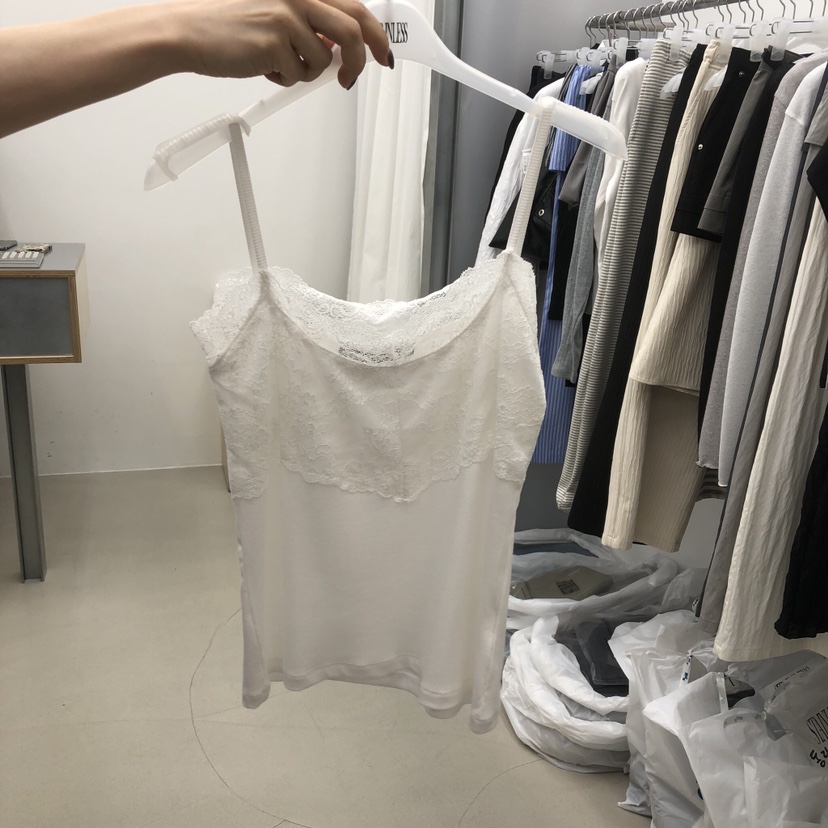 STAINLESS韓國直郵女裝新品時尚休閑人氣真品吊帶背心蕾絲STAINLESS吊帶/背心圖色1