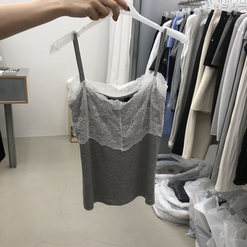 STAINLESS韓國直郵女裝新品時尚休閑人氣真品吊帶背心蕾絲STAINLESS吊帶/背心圖色2