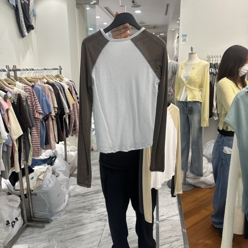 MOANA/ETC韓國直郵女士新款職業真品26春夏熱賣時尚長袖T恤MOANA/ETC長袖T恤