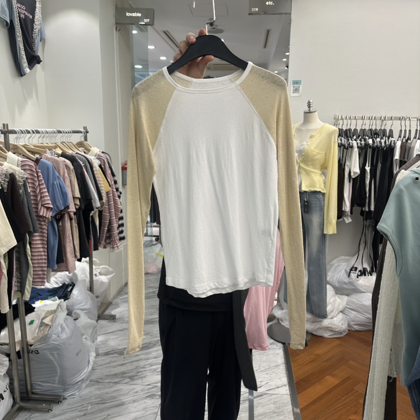 MOANA/ETC韓國直郵女士新款職業真品26春夏熱賣時尚長袖T恤MOANA/ETC長袖T恤圖色2