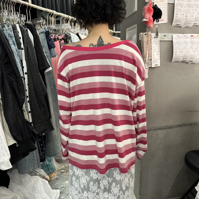 MOMAZU東大門代購女士新品人氣休閑26春夏真品熱賣長袖T恤MOMAZU長袖T恤