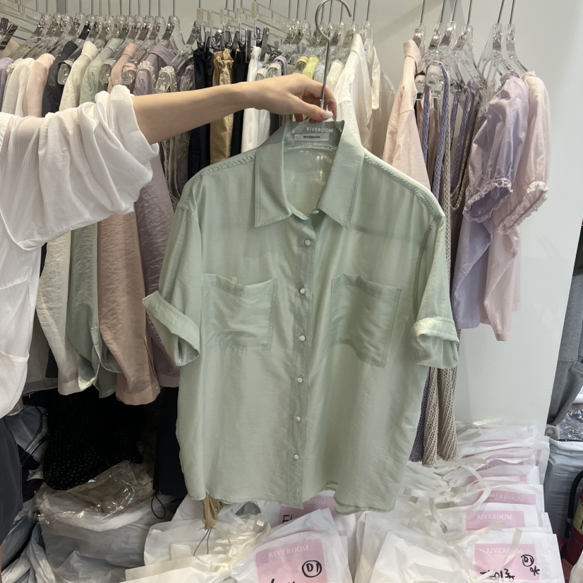 RIVEROOM東大門實拍女裝新品熱賣真品時尚推薦襯衫蕾絲衫RIVEROOM襯衫/蕾絲衫圖色2
