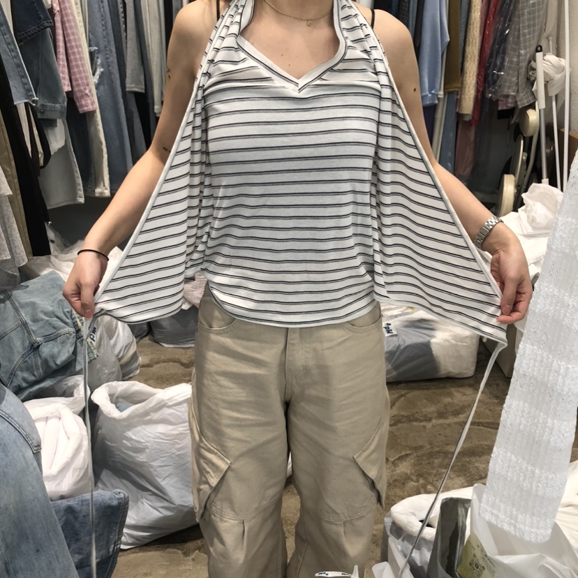 ALMOND PEPE韓國直郵女裝新款時尚真品26春夏吊帶背心假兩件ALMOND PEPE吊帶/背心圖色2