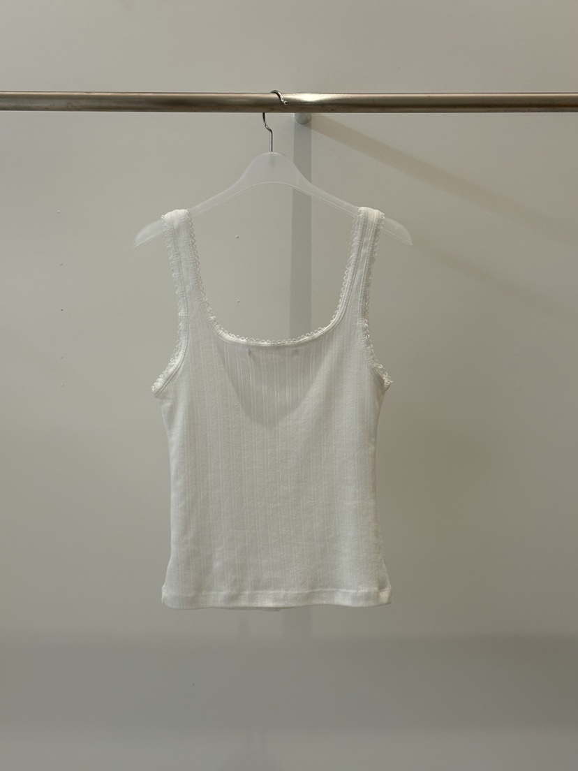 THERE韓國代購女士新品26春夏休閑真品吊帶背心蕾絲花花朵THERE吊帶/背心