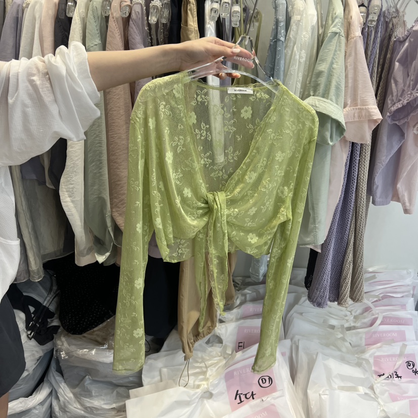 RIVEROOM韓國代購女裝新款推薦真品休閑人氣26春夏襯衫蕾絲衫RIVEROOM襯衫/蕾絲衫圖色3
