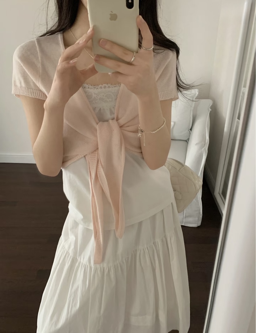 HANSUNGHYUN韓國代購女士新款人氣針織衫不含內搭短款針織開衫HANSUNGHYUN針織衫圖色3