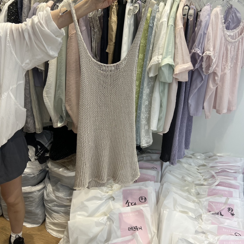 RIVEROOM東大門代購女士新款休閑時尚推薦人氣熱賣吊帶背心RIVEROOM吊帶/背心