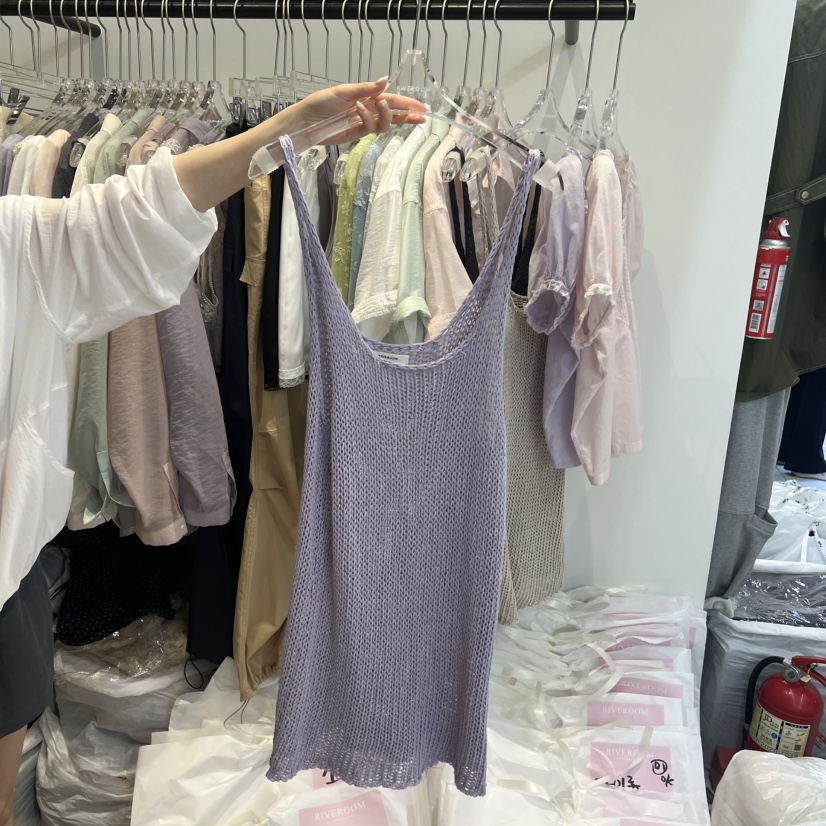 RIVEROOM東大門代購女士新款休閑時尚推薦人氣熱賣吊帶背心RIVEROOM吊帶/背心圖色2