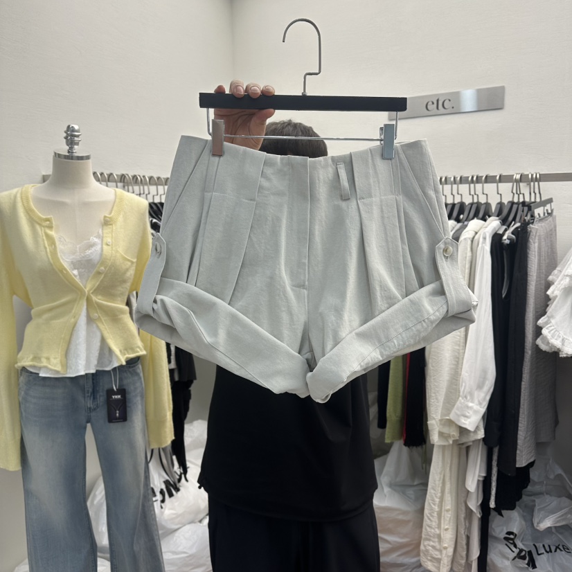 MOANA/ETC韓國直郵女裝新款熱賣推薦26春夏休閑人氣短褲MOANA/ETC短褲圖色1