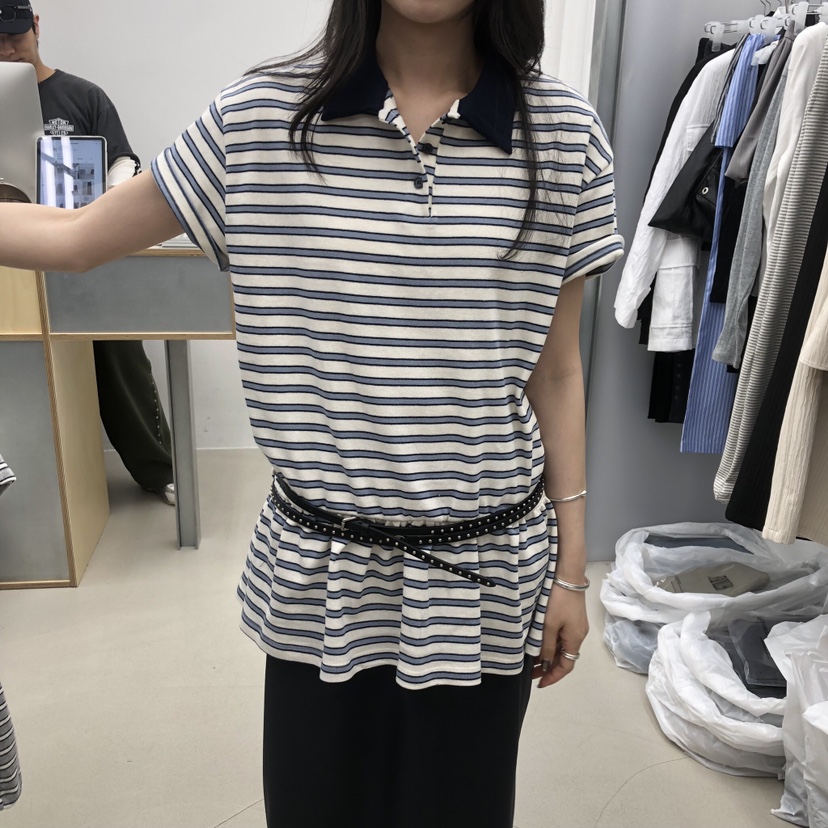 STAINLESS韓國直郵女士新品26春夏真品人氣熱賣T恤不含腰帶STAINLESST恤圖色1