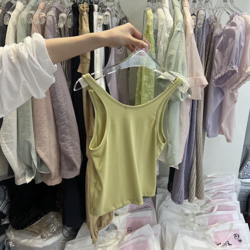 RIVEROOM東大門實拍女裝新品時尚職業人氣真品休閑吊帶背心RIVEROOM吊帶/背心