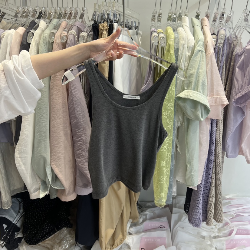 RIVEROOM東大門實拍女裝新品時尚職業人氣真品休閑吊帶背心RIVEROOM吊帶/背心圖色3