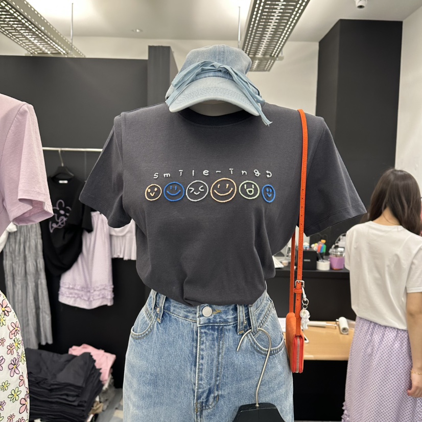 A.CES韓國直郵女士新品26春夏推薦真品熱賣休閑人氣職業T恤A.CEST恤圖色3