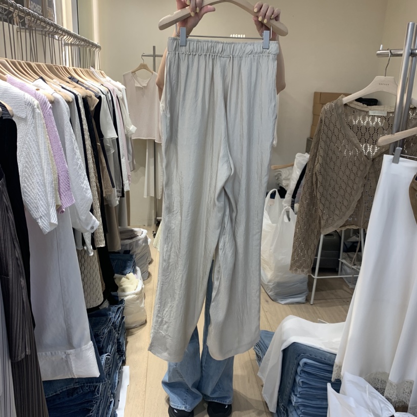 ARCHER東大門代購女士新品時尚職業真品人氣推薦休閑褲緞面ARCHER休閑褲