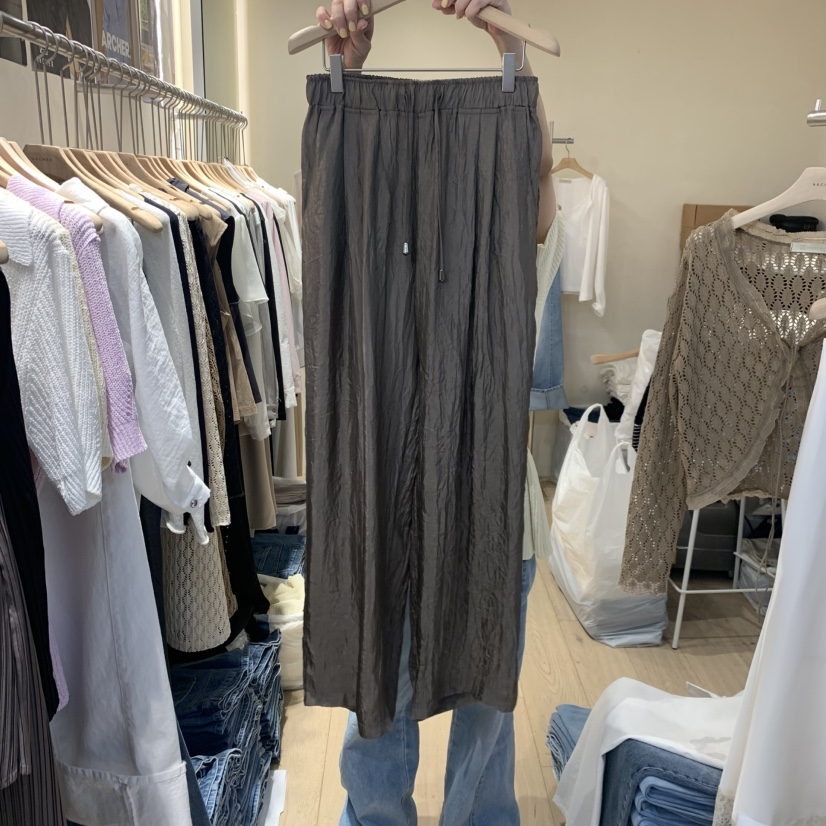 ARCHER東大門代購女士新品時尚職業真品人氣推薦休閑褲緞面ARCHER休閑褲圖色2