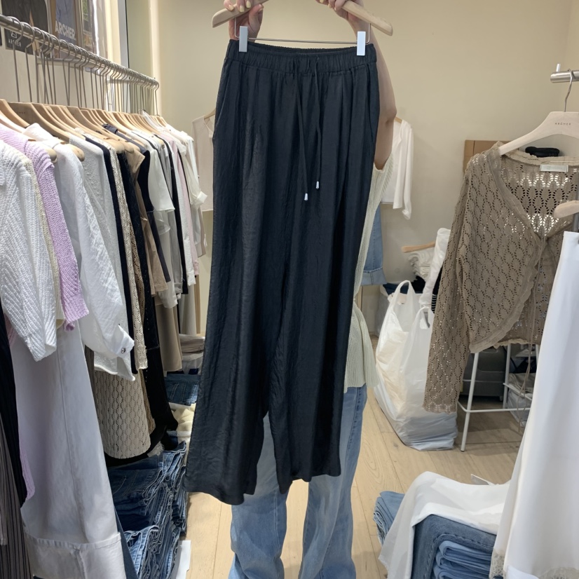 ARCHER東大門代購女士新品時尚職業真品人氣推薦休閑褲緞面ARCHER休閑褲圖色3