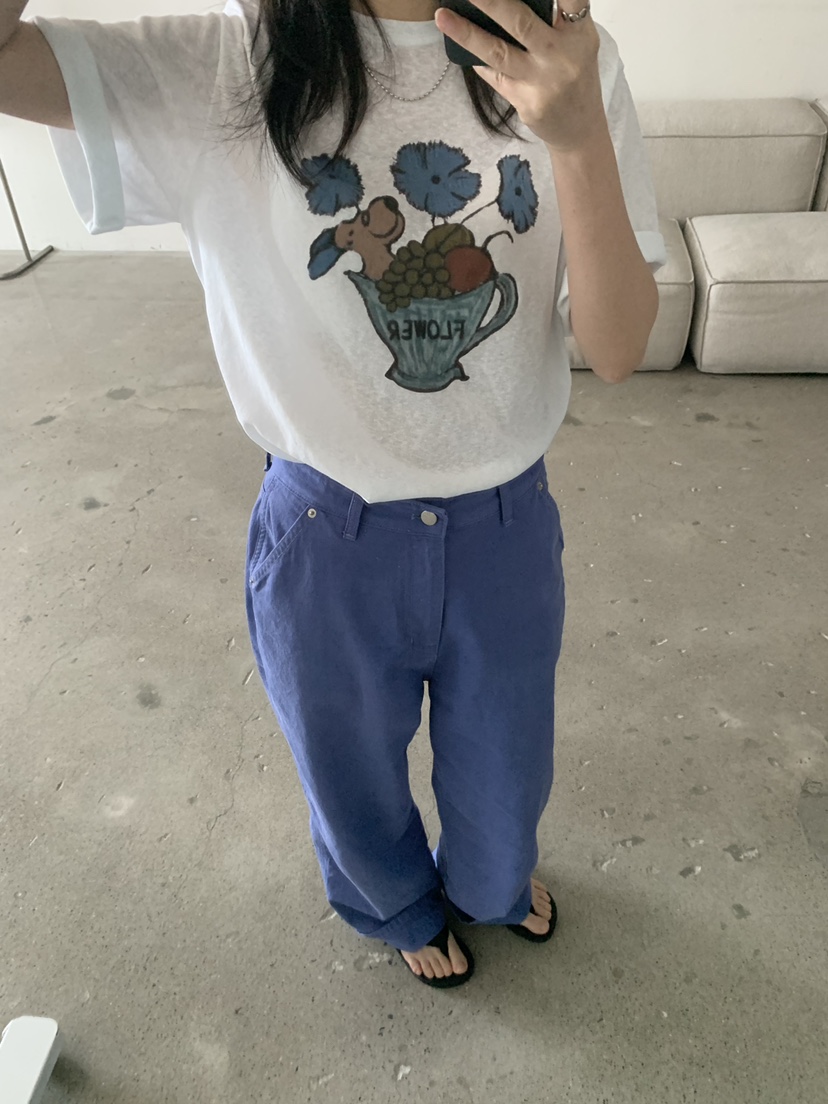 COCOMATON韓國代購女士新品時尚職業人氣26春夏休閑T恤花朵COCOMATONT恤