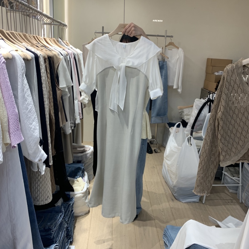 ARCHER東大門代購女裝新款時尚26春夏職業人氣真品連衣裙ARCHER連衣裙圖色1