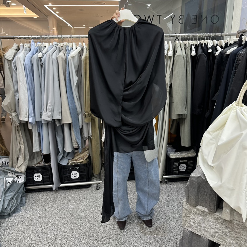 ONEBYTWO東大門直郵女裝新品推薦休閑職業熱賣連衣裙雙層ONE BY TWO連衣裙圖色2