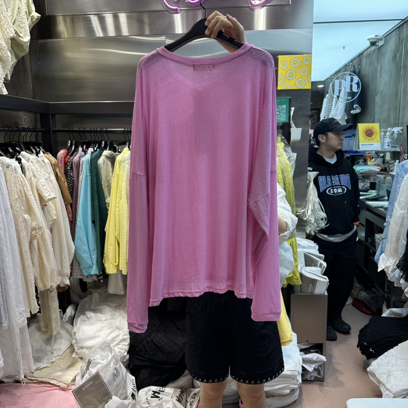 RUNWAY-런웨이韓國代購女裝新款休閑熱賣人氣長袖T恤口袋RUNWAY長袖T恤