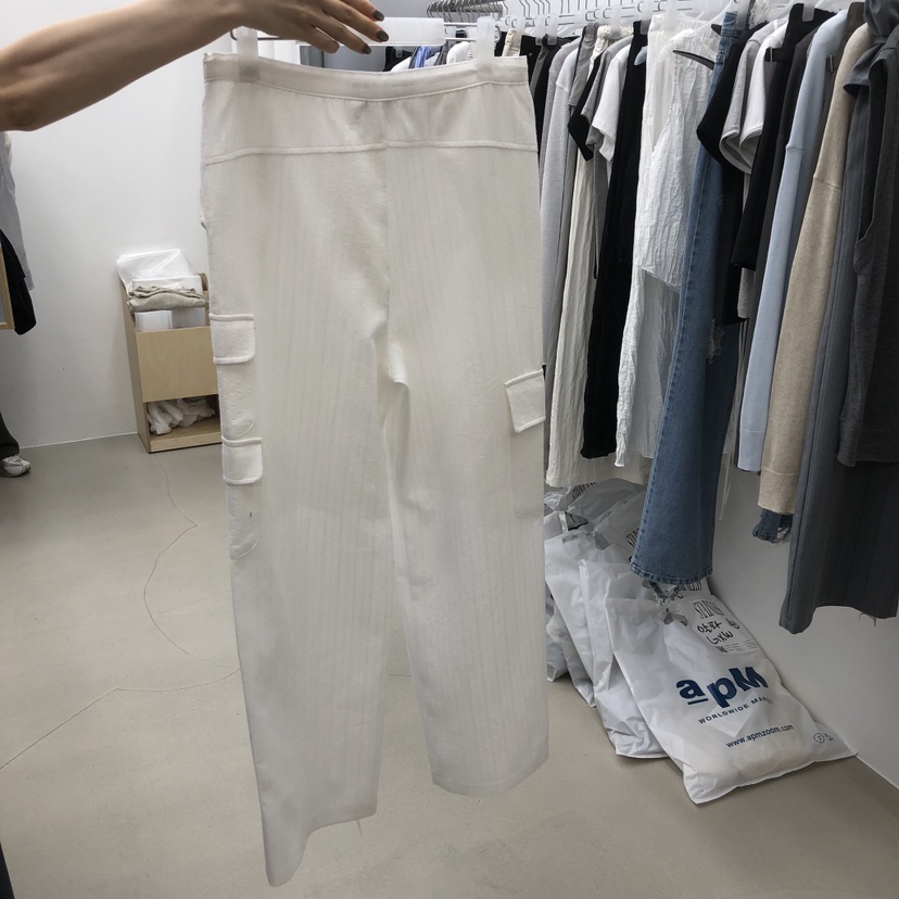 STAINLESS韓國直郵女裝新款職業熱賣人氣休閑褲工裝褲蕾絲STAINLESS休閑褲