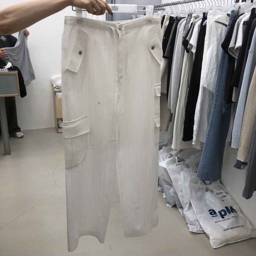 STAINLESS韓國直郵女裝新款職業熱賣人氣休閑褲工裝褲蕾絲STAINLESS休閑褲圖色1