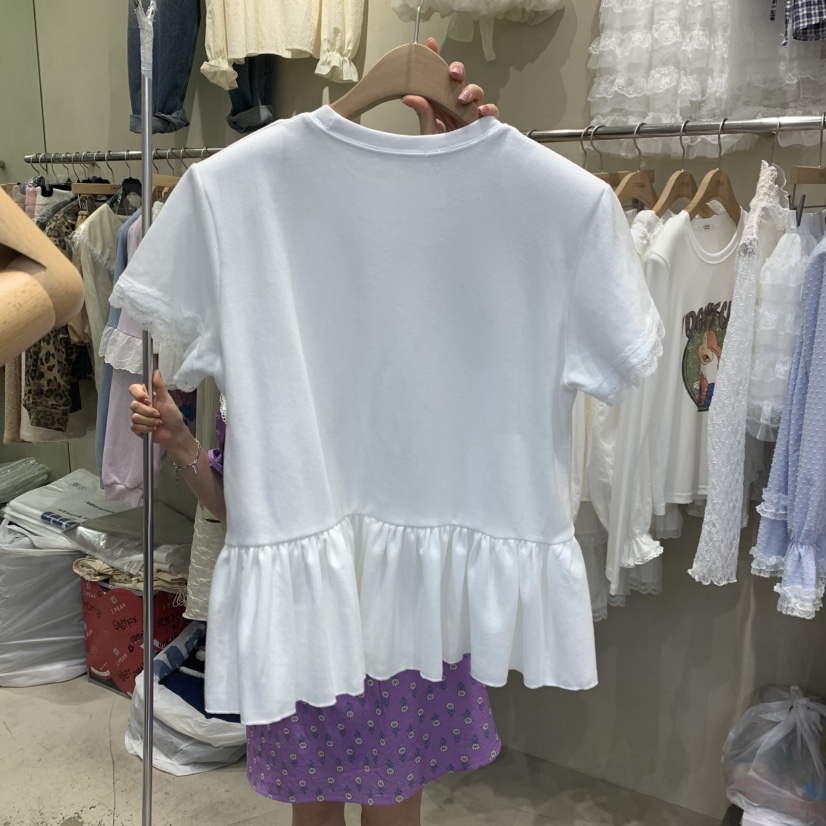 J PEAK/BY FLOW韓國直郵女裝新品真品推薦T恤不含吊帶J PEAKT恤