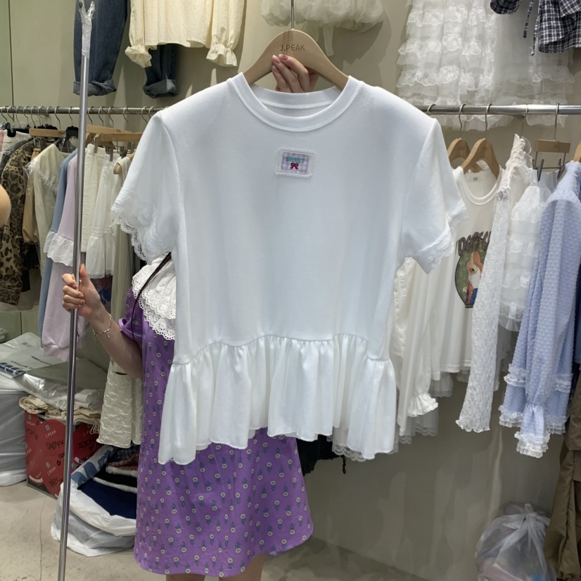 J PEAK/BY FLOW韓國直郵女裝新品真品推薦T恤不含吊帶J PEAKT恤圖色1