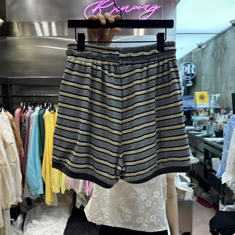 RUNWAY-런웨이韓國直郵實拍女裝新品休閑熱賣時尚26春夏短褲RUNWAY短褲