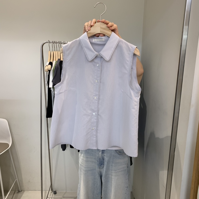 OUTRENE韓國東大門代購女士新品熱賣26春夏時尚襯衫蕾絲衫OUTRENE襯衫/蕾絲衫圖色2