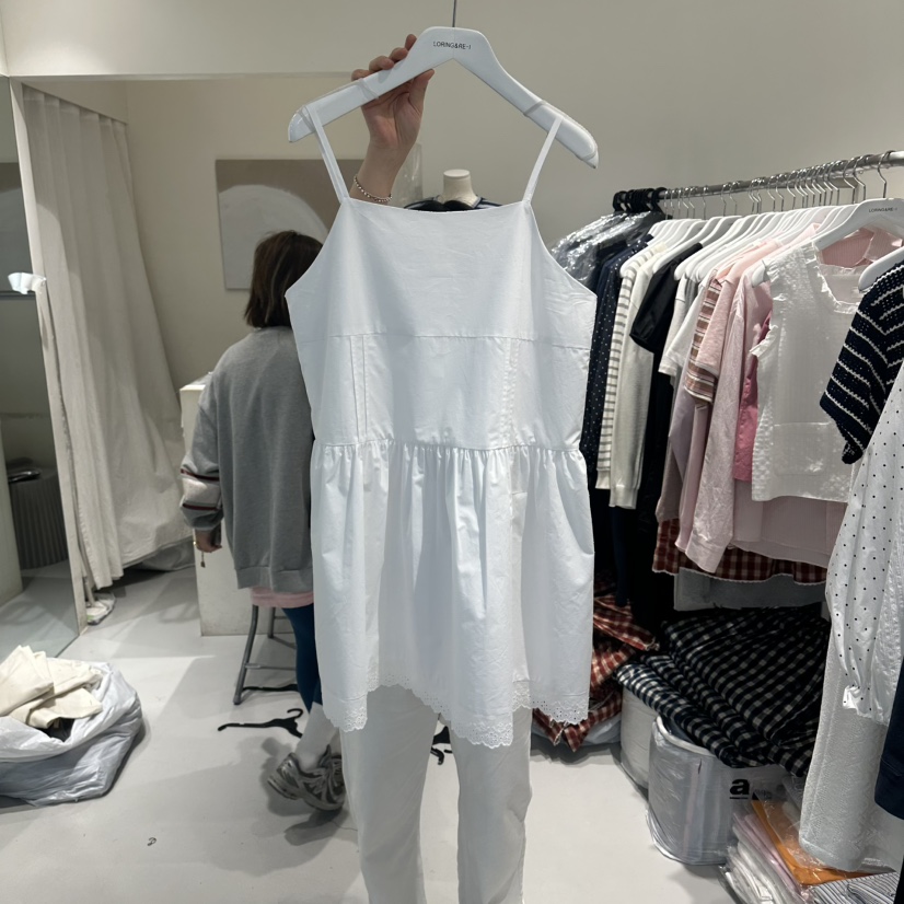 LORING RE I韓國代購女裝新品休閑26春夏職業連衣裙褶裥LORING RE-I/BARE連衣裙圖色1