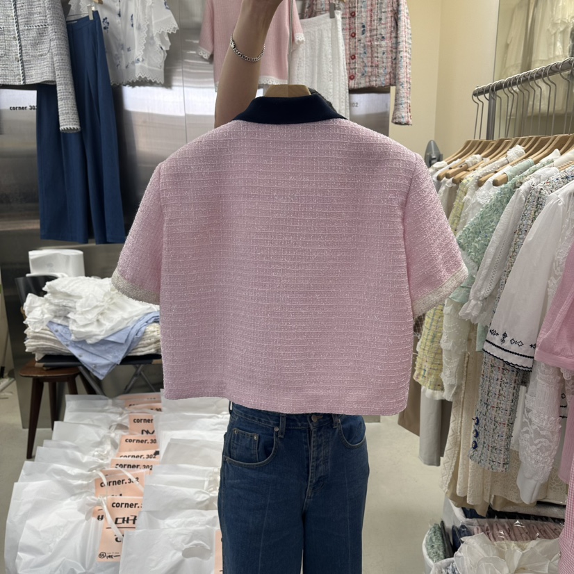 CORNER韓國直郵女裝新品真品熱賣推薦人氣休閑夾克粗花呢CORNER.302夾克