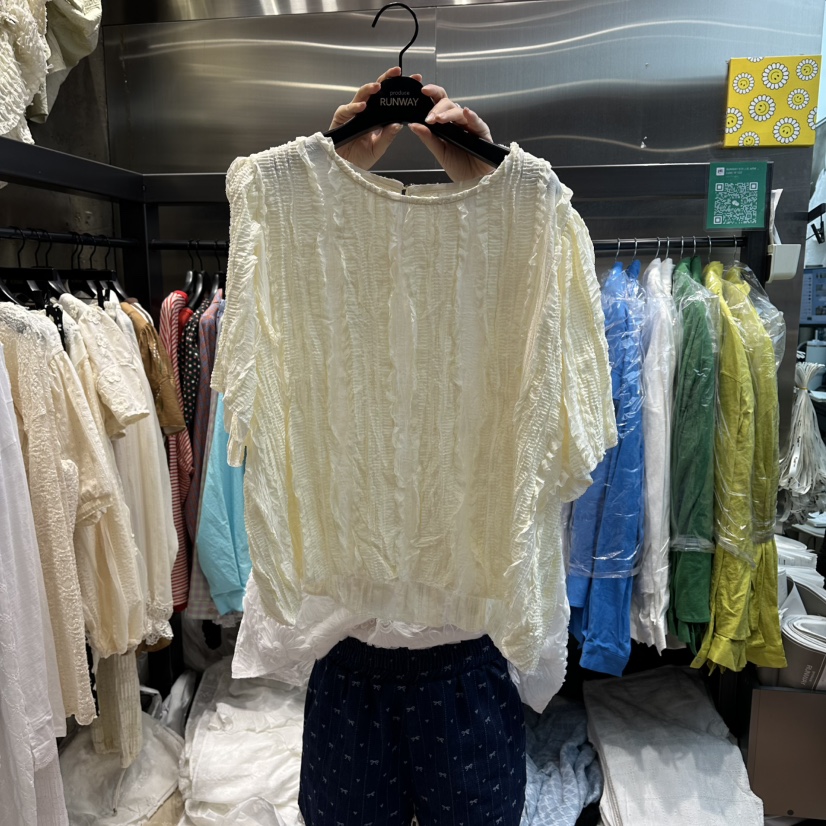 RUNWAY-런웨이東大門直郵女裝新款26春夏熱賣襯衫蕾絲衫RUNWAY襯衫/蕾絲衫圖色1