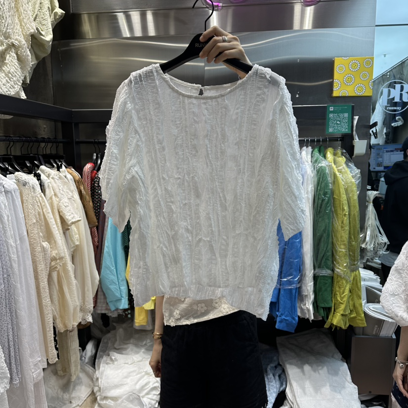 RUNWAY-런웨이東大門直郵女裝新款26春夏熱賣襯衫蕾絲衫RUNWAY襯衫/蕾絲衫圖色2