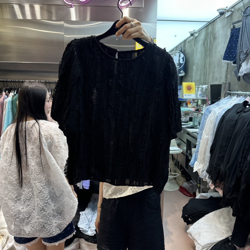 RUNWAY-런웨이東大門直郵女裝新款26春夏熱賣襯衫蕾絲衫RUNWAY襯衫/蕾絲衫圖色3