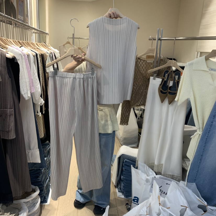 ARCHER韓國代購女裝新款推薦熱賣時尚26春夏套裝套裝褶皺ARCHER套裝