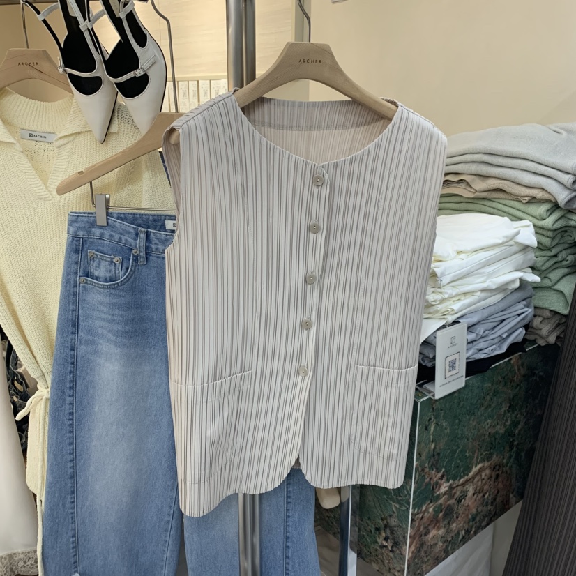 ARCHER韓國代購女裝新款推薦熱賣時尚26春夏套裝套裝褶皺ARCHER套裝