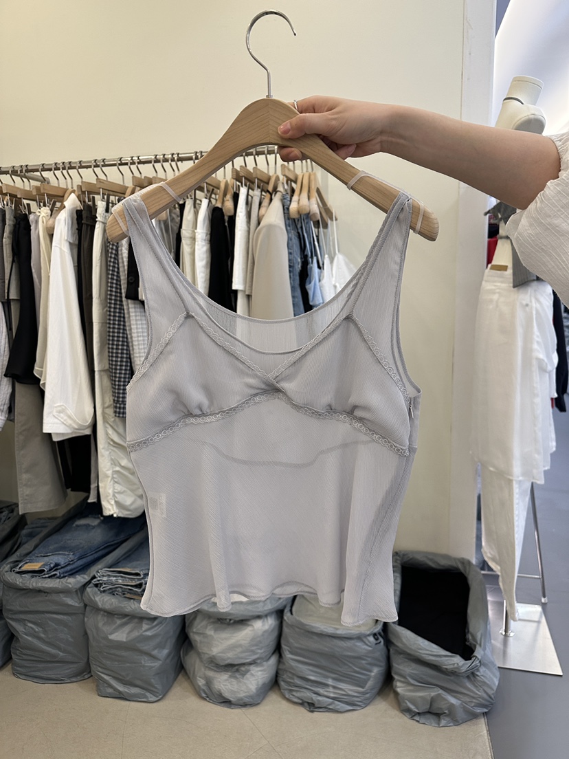 MONDAYMORING韓國直郵實拍女裝新品26春夏熱賣職業吊帶背心MONDAYMORING吊帶/背心圖色2