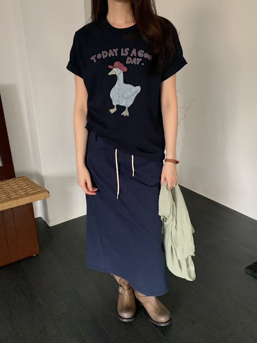 CAMEL-P韓國直郵實拍女士新款時尚T恤鴨Came_l 家T恤