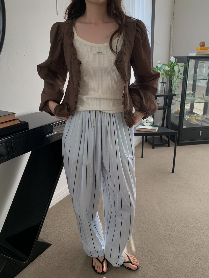 CAMEL-P韓國代購女裝新款休閑吊帶背心多層羅紋Came_l 家吊帶/背心