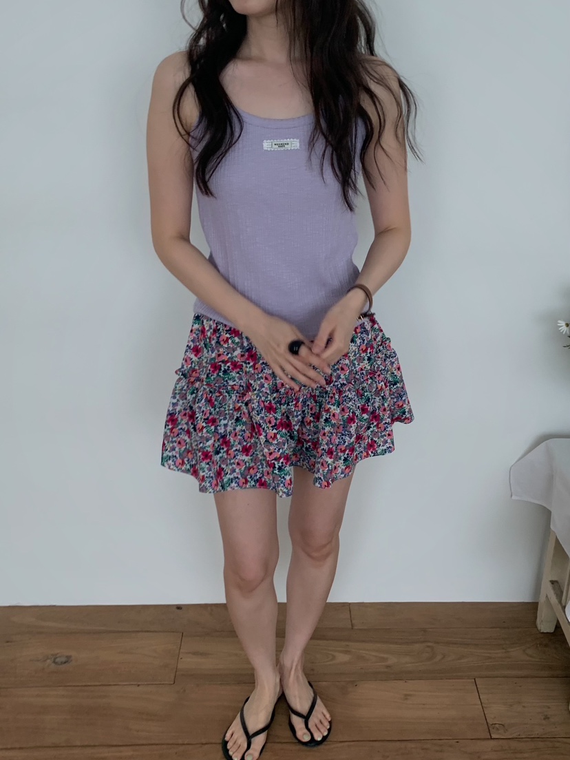 CAMEL-P韓國代購女裝新款休閑吊帶背心多層羅紋Came_l 家吊帶/背心