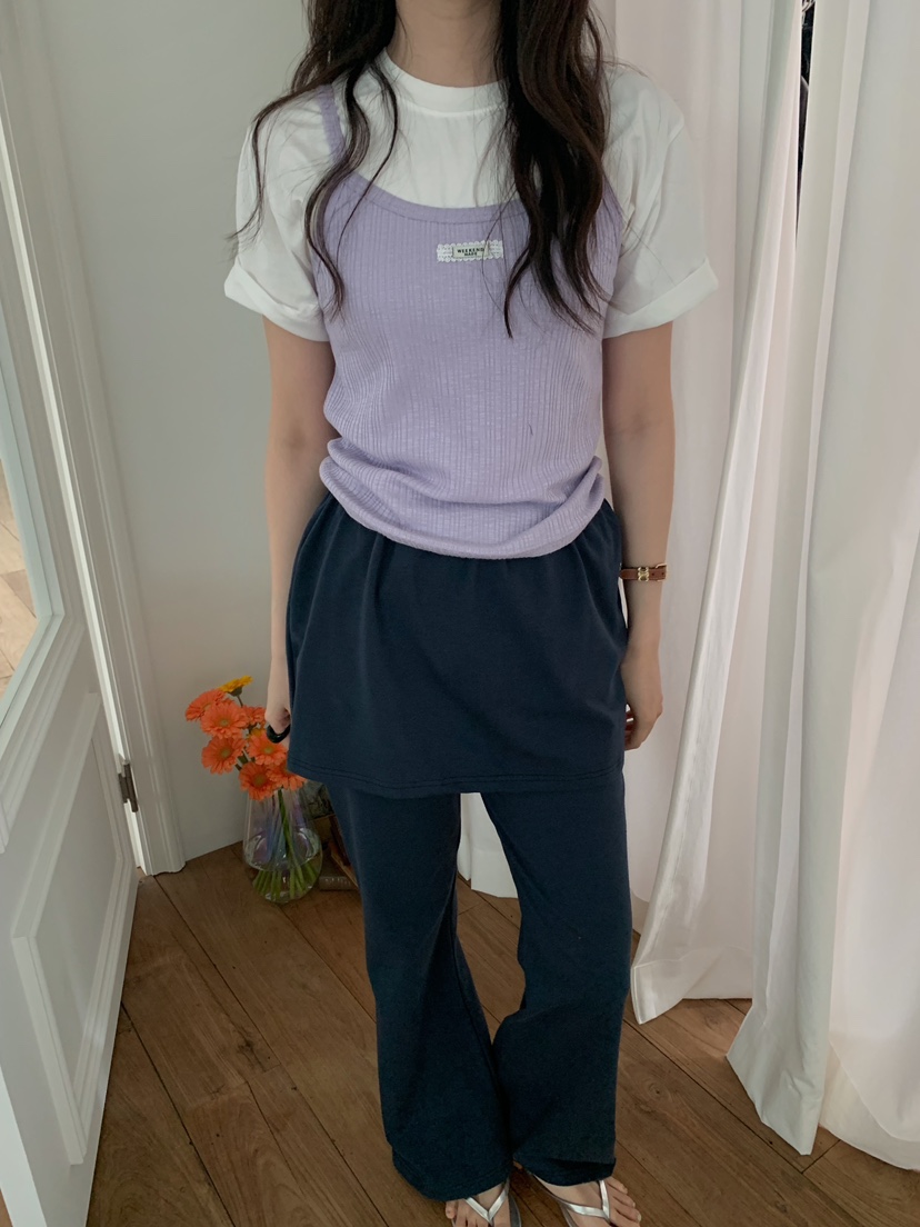 CAMEL-P韓國代購女裝新款休閑吊帶背心多層羅紋Came_l 家吊帶/背心